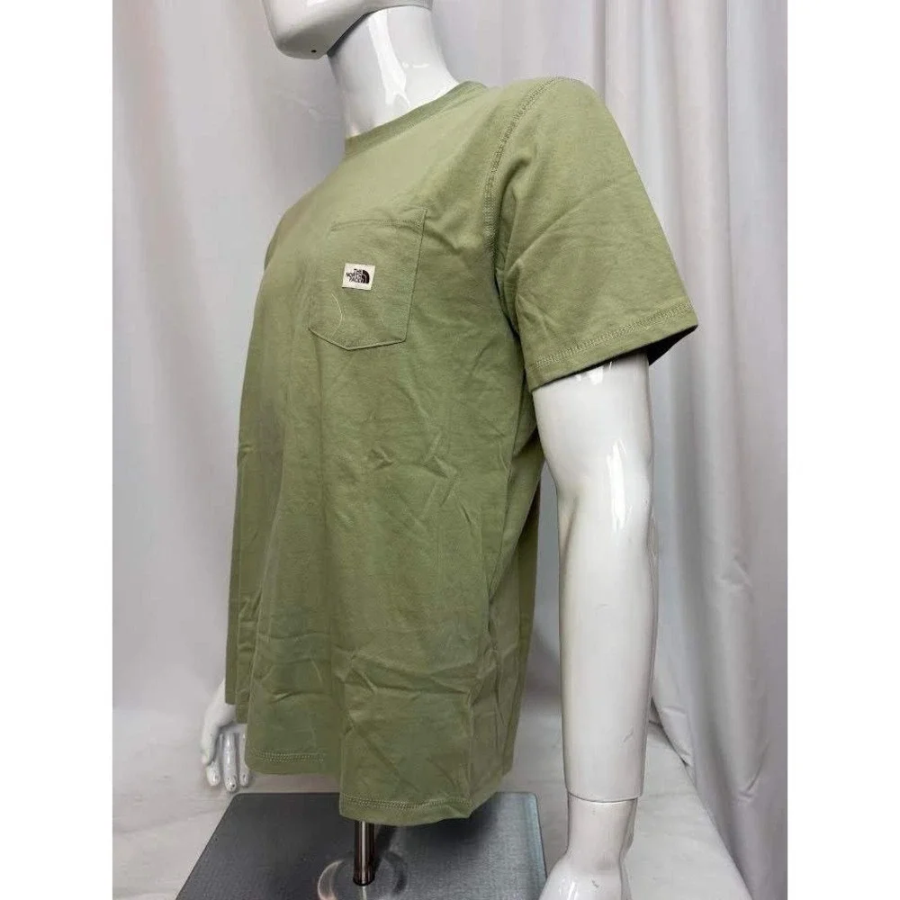 NWT! The North Face Mens Short Sleeve Pocket Tee Olive Green NF0A475L SM